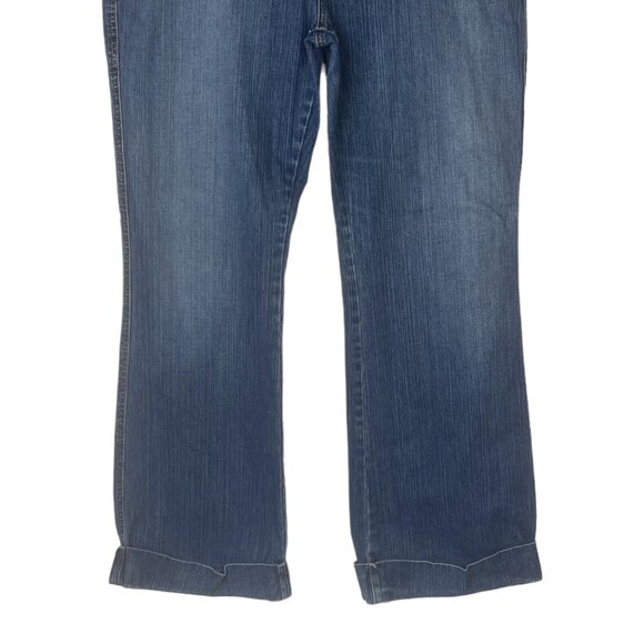 New York & Company Jeans Womens Size 16 Cuffed Denim High Rise - Picture 4 of 8